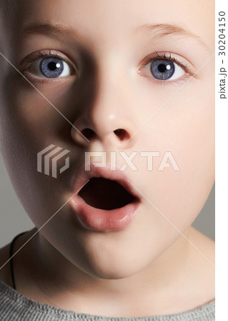 beautiful eyes kid.surprised little boy.child face 30204150