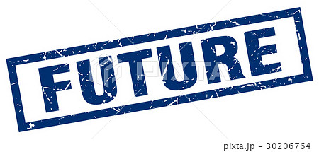 square grunge blue future stamp 30206764