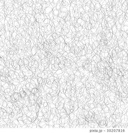 Seamless pattern. Scribble chaotic line texture 30207816