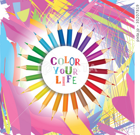 Color Your Life background. Inspiration motivation Color Your Life background. Inspiration motivation 30207819