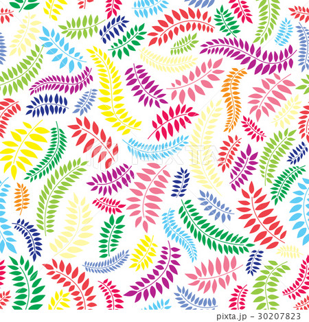 Floral leaves seamless pattern. Nature background Floral leaves seamless pattern. Nature background 30207823