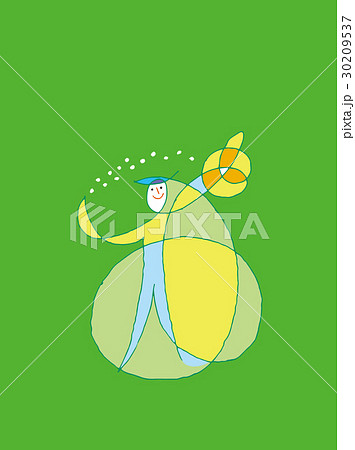 一筆書き　花の人8 30209537