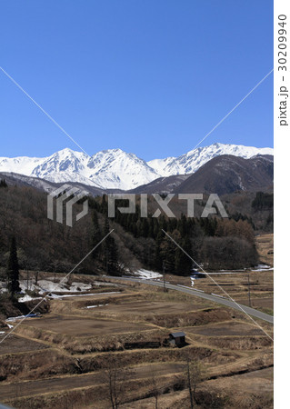 栂池パノラマ大橋からの白馬三山 30209940