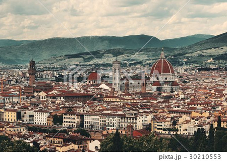 Florence Cathedral skyline from mountain Florence Cathedral skyline from mountain 30210553