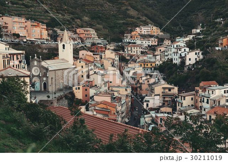 Riomaggiore valley view in Cinque Terre Riomaggiore valley view in Cinque Terre 30211019