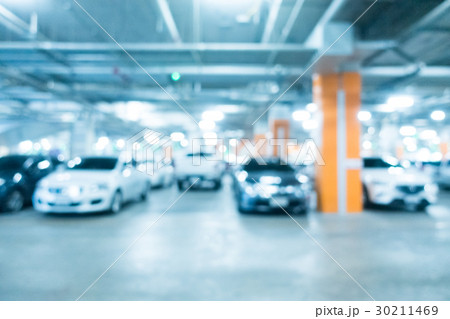 Abstract blur car parking in shopping mall Abstract blur car parking in shopping mall 30211469