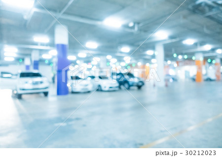 Abstract blur car parking in shopping mall Abstract blur car parking in shopping mall 30212023