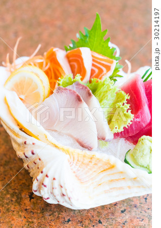 Raw and fresh sashimi 30214197