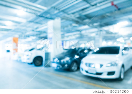 Abstract blur car parking in shopping mall Abstract blur car parking in shopping mall 30214200