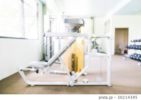 Abstract blur gym and fitness room 30214395