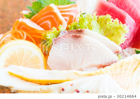 Raw and fresh sashimi 30214664