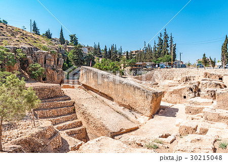 バールベックの巨石 レバノン ベカー高原 の写真素材