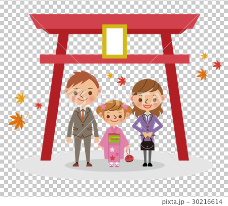 神社で七五三 七歳女児 神社で七五三 七歳女児 30216614