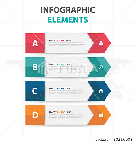 colorful label business Infographics elements 30216902
