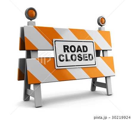 Road Closedのイラスト素材