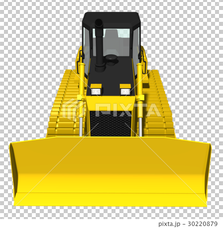 bulldozer front view