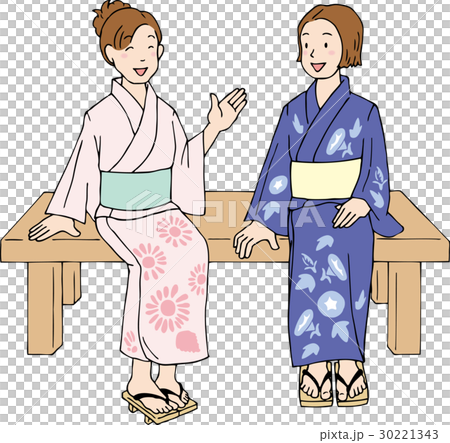 ゆかた女性1 30221343