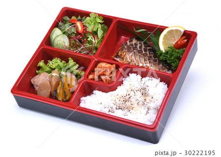 Saba Bento Set , Lunch box of Grilled Saba fish Saba Bento Set , Lunch box of Grilled Saba fish 30222195