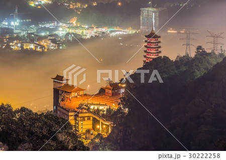 Chin Swee Cave Temple at dusk in Genting Highland 30222258