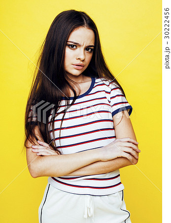 young pretty teenage girl emotional posing on young pretty teenage girl emotional posing on 30222456