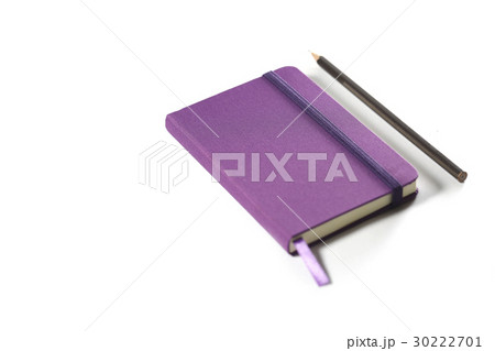 Notebooks, pencil on white background 30222701