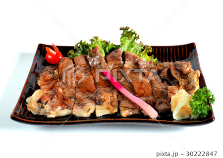 Wagyu Beef Teriyaki , isolated on white background 30222847