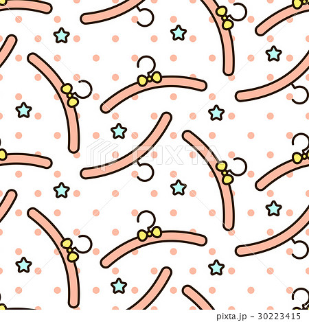 Baby cute clothing hanger line icon vector pattern Baby cute clothing hanger line icon vector pattern 30223415