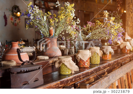 Unique ethnic restaurant interior. Traditional Unique ethnic restaurant interior. Traditional 30223879