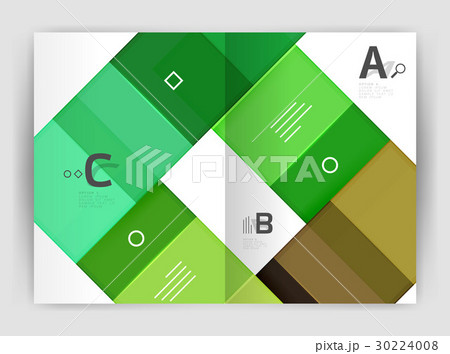 Squares and rectangles a4 brochure template 30224008