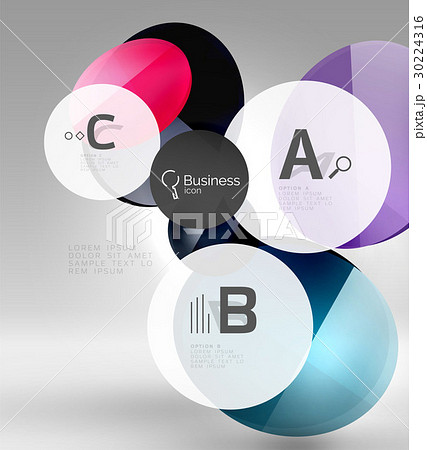 Glass circles banner Glass circles banner 30224316