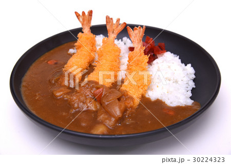Ebi Fried Curry Rice , Deep Fried Prawn with Curry Ebi Fried Curry Rice , Deep Fried Prawn with Curry 30224323