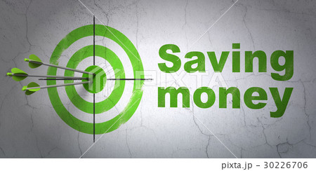 Business concept: target and Saving Money on wall Business concept: target and Saving Money on wall 30226706