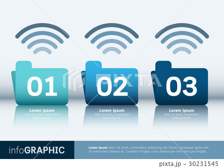 File Folder with network Infographic Element. File Folder with network Infographic Element. 30231545