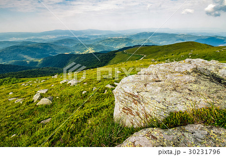 meadow with boulders in Carpathian mountains meadow with boulders in Carpathian mountains 30231796