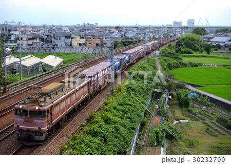 EF81628コンテナ貨物列車 30232700
