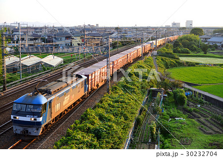 EF210-147コンテナ貨物列車 EF210-147コンテナ貨物列車 30232704
