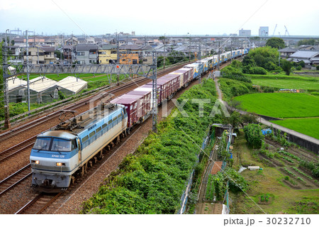 EF66128コンテナ貨物列車 EF66128コンテナ貨物列車 30232710