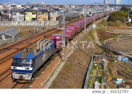 EF210-115コンテナ貨物列車 EF210-115コンテナ貨物列車 30232767