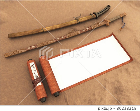 刀と巻物 刀と巻物 30233218