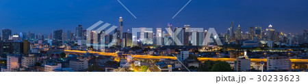 Panorama city at night, Bangkok Thailand Panorama city at night, Bangkok Thailand 30233623