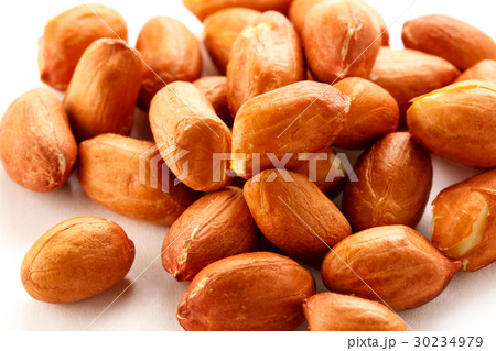 Pile of fresh dried peanuts 30234979