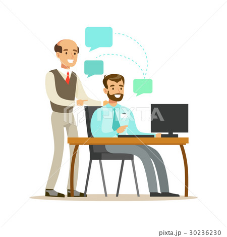 Businessmen colleagues discussing business issues Businessmen colleagues discussing business issues 30236230