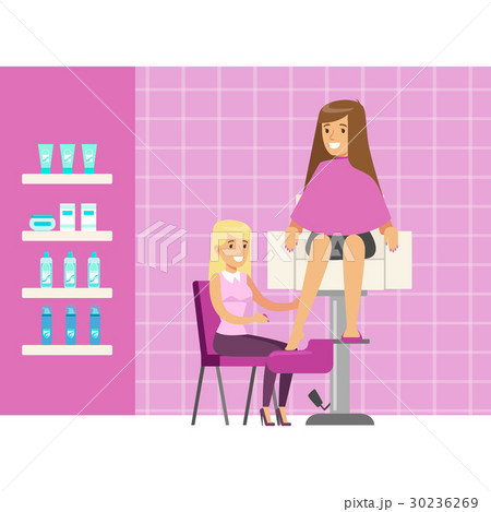 Woman having a pedicure treatment at spa or beauty Woman having a pedicure treatment at spa or beauty 30236269
