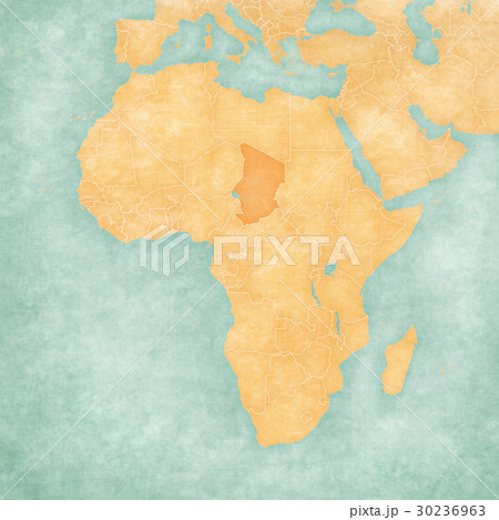 Map of Africa - Chad 30236963