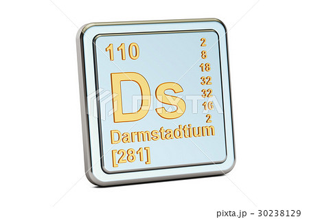 Darmstadtium Ds, chemical element sign Darmstadtium Ds, chemical element sign 30238129