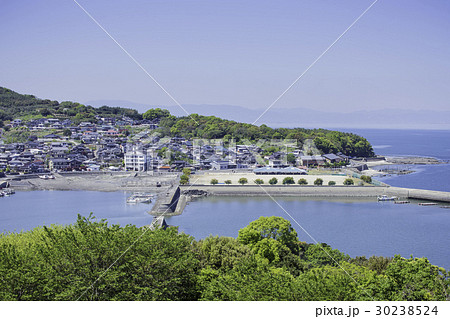 佐賀県 太良町の風景 (竹崎城址展望台から見た風景) 佐賀県 太良町の風景 (竹崎城址展望台から見た風景) 30238524