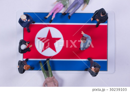 国旗　北朝鮮 30239103
