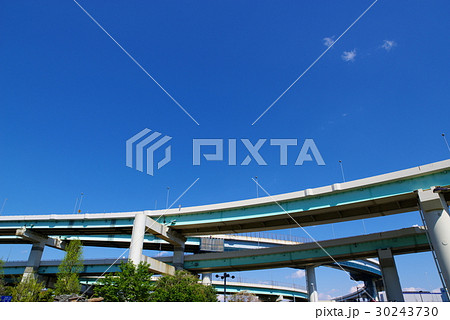 首都高速 辰巳JCT 2017年4月 青い空 a 首都高速 辰巳JCT 2017年4月 青い空 a 30243730
