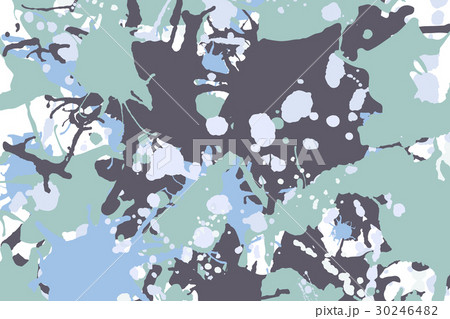 Green blue grey ink splashes background 30246482