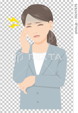 スーツの女性 頭痛 体調不良 30247676